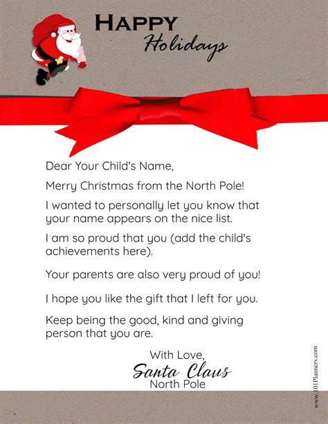 charity letter from santa|How to get a letter from Santa Claus for your child this Christmas .